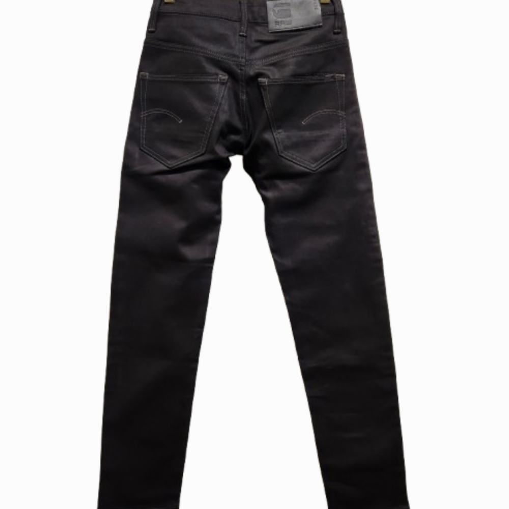 NWOT G-Star RAW 3301 Slim Black Button-up Youth Jeans (W24xL30) - Picture 4 of 16